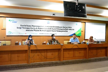 SOSIALISASI JKK BPJAMSOSTEK MELALUI PLKK RS SYARIF HIDAYATULLAH